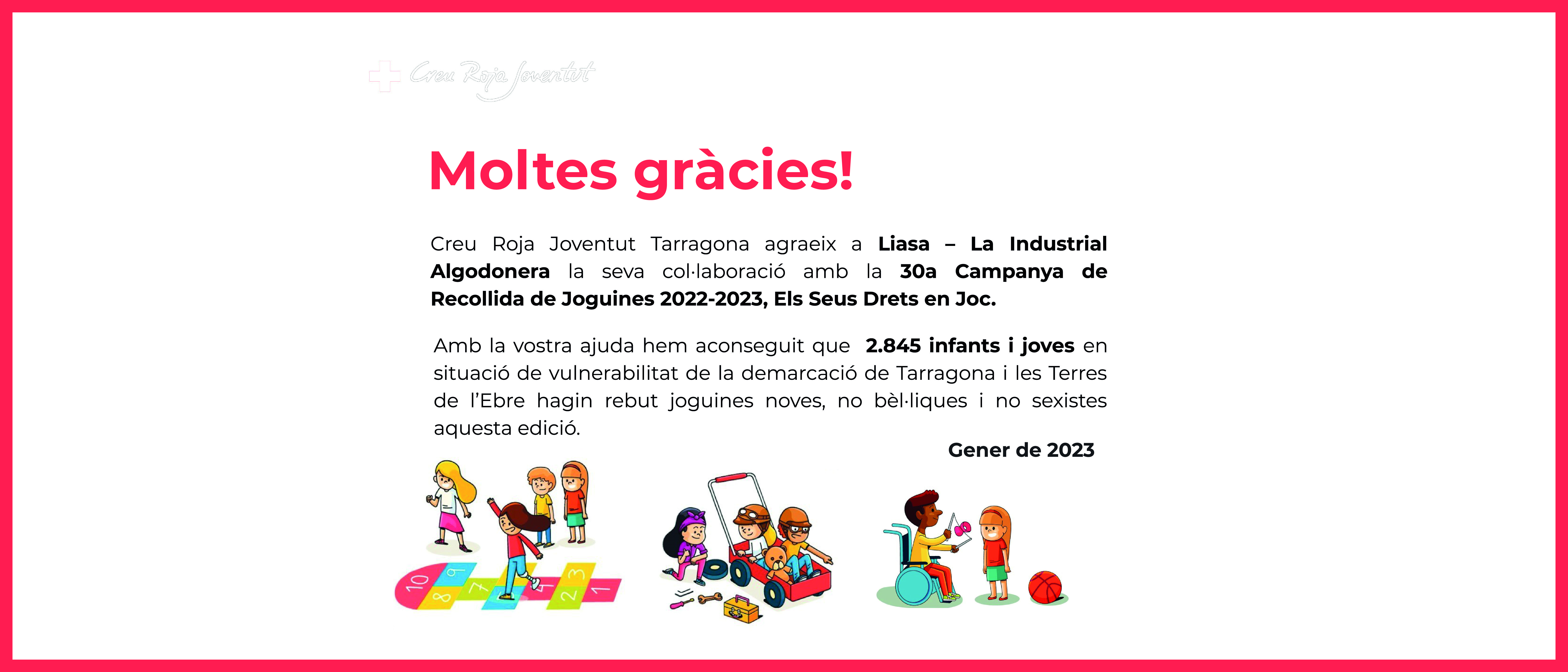 Liasa colabora con la campaña de recogida de juguetes de la Cruz Roja